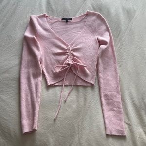 Kendall & Kylie Cropped long sleeve Sweater